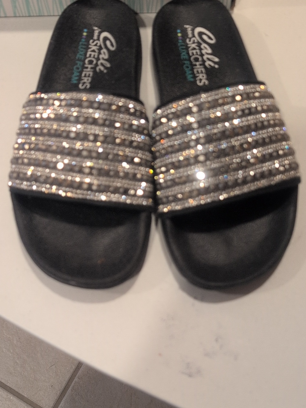 Skechers "Rocker Glam" Slides - Picture 3 of 6